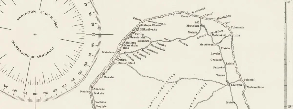 old map of Niue
