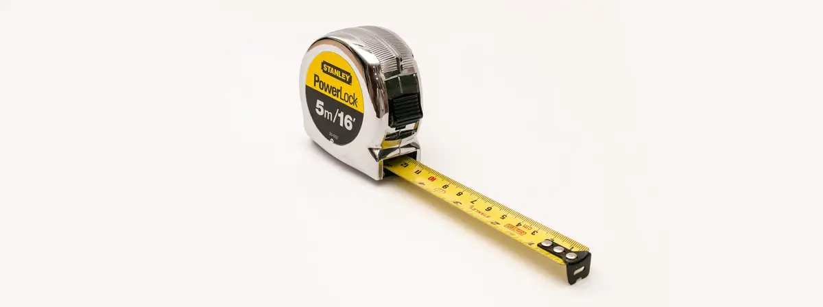 A tape measure